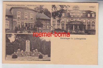 54519 Mehrbild Ak Genshagen b. Ludwigsfelde Gasthof zur grünen Linde usw. 1928