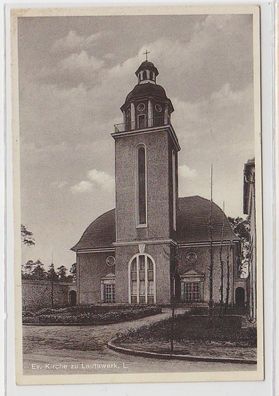 70138 Ak Evangelische Kirche zu Lautawerk in der Lausitz um 1940