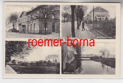 73624 Mehrbild Ak Trebbin Krs. Teltow Bahnhofswirtschaft um 1930