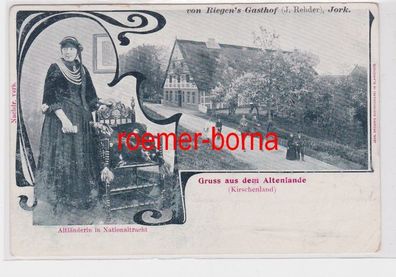84913 Mehrbild Ak Gruß aus dem Altenlande (Kirschenland) von Riegen´s Gasthof