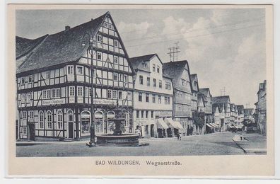 70534 Ak Bad Wildungen Wegaerstrasse um 1930