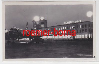 71708 Ak Flughafen Frankfurt am Main am Abend 1957