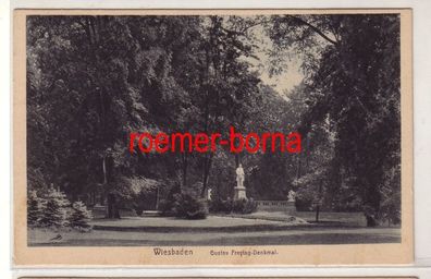 72330 Ak Wiesbaden Gustav-Freytag-Denkmal 1927