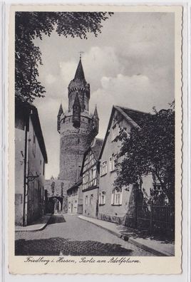 90145 Ak Friedberg in Hessen Partie am Adolfsturm 1940