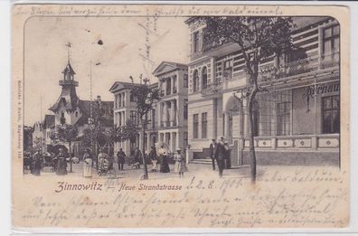 13705 Ak Zinnowitz neue Strandstrasse 1901
