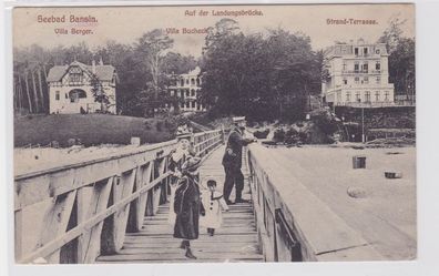 66819 Ak Seebad Bansin Villa Berger und Bucheck, Strand Terrasse 1902