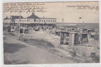 71596 Ak Ostseebad Brunshaupten Strandleben um 1910