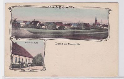 83550 Mehrbild Ak Zierke bei Neustrelitz Gastwirtschaft usw. 1909