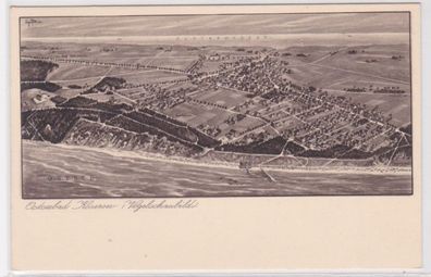 95507 Ak Ostseebad Koserow auf Usedom - Vogelschaubild 1930
