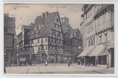 71414 Ak Alt- Hannover, Ecke Marktstrasse 1914