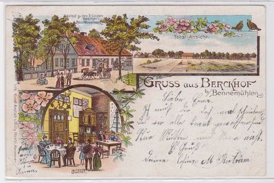 90467 Ak Lithographie Gruß aus Berckhof bei Bennemühlen 1905