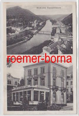 73093 Mehrbild Ak Bad Ems Hotel Alemannia um 1920