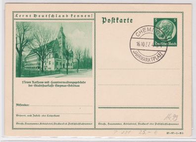 15698 Ganzsachen Ak Stadtsparkasse Siegmar Schönau 1938