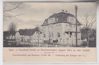 71326 Ak Spar- und Vorschuß-Verein zu Burkhardtsdorf um 1910