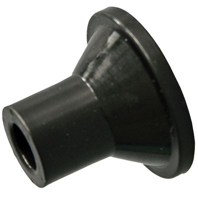 Haller 1 Mundstück aus schwarzem Kunststoff für Blasrohre mit 12 mm Durchmesser