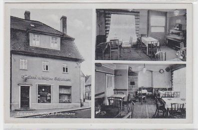 72031 Ak Leisnig Bäckerei und Kaffee Hugo Schumann um 1940