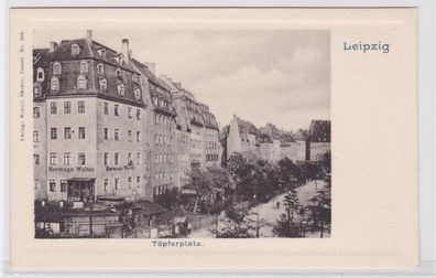 85860 Ak Leipzig Töpferplatz um 1900