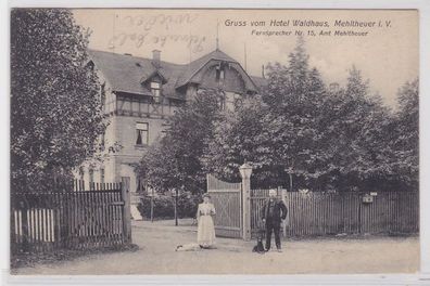 88896 Ak Gruß vom Hotel Waldhaus Mehlteuer im Vogtland 1908