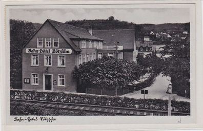 89221 Ak Bahn Hotel Pötzscha an der Elbe 1942