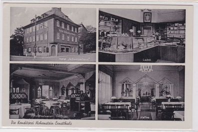 91727 Mehrbild Ak Konditorei Hohenstein Ernstthal Hotel Schweizerhaus um 1940