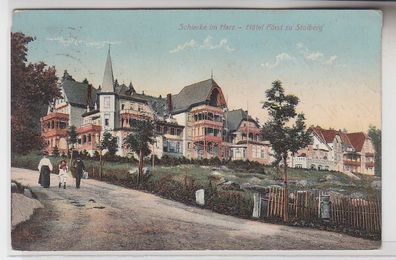 71062 Ak Schierke im Harz- Hotel Fürst zu Stolberg, 1913