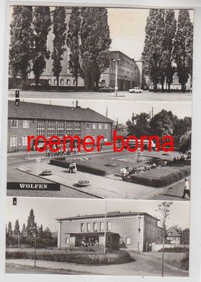 71980 Mehrbild Ak Wolfen Theater der Werktätigen, Bahnhof, Filmtheater um 1970