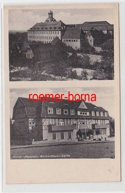 72805 Ak Zeitz Militär Mädchen Waisenhaus und Moritzburg um 1940