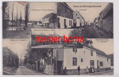 86183 Mehrbild Ak Gruß aus Herrengosserstedt Materialwarenhandlung usw. 1914