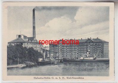 71142 Ak Kiel Neumühlen Holsatia Mühle GmbH um 1940