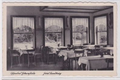 85209 Ak Ostseebad Eckernförde Hotel Sandkrug Speiseraum um 1940