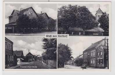 85080 Mehrbild Ak Gruß aus Kierdorf Schule, Kirche, Friedrich Ebert Straße 1955