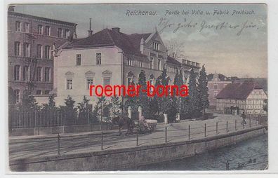 72367 Ak Reichenau Partie bei Villa und Fabrik Preibisch um 1910
