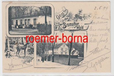 73433 Mehrbild Ak Gruss aus dem Brumather Wald Gasthaus 1899