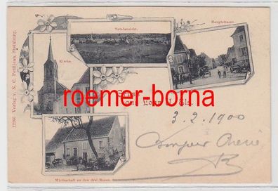 73901 Mehrbild Ak Gruss aus Lohr Elsass Wirtschaft, Hauptstrasse usw. 1900