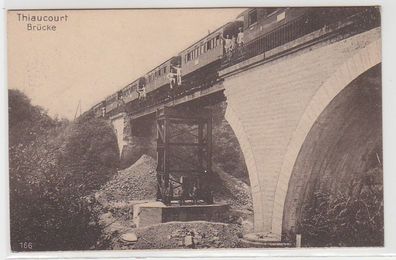 71001 Feldpost Ak Thiaucourt in Lothringen Brücke 1915