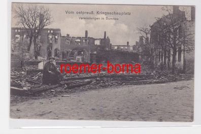 83570 Feldpost Ak Verwüstungen in Domnau in Ostpreussen 1914