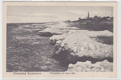 70357 Ak Ostseebad Sorenbohm Eismassen im April 1924