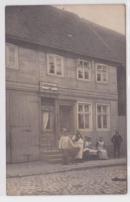 37828 Foto Ak Giersdorf Podgórzyn Schlächterei August Koppe um 1916