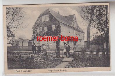 72243 Ak Bad Oppelsdorf Opolno Zdrój Logierhaus Leunert um 1920