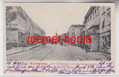 73175 Ak Bad Warmbrunn Cieplice Slaskie-Zdrój Schloßplatz 1903