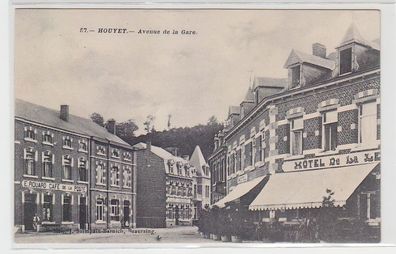 71239 Ak Houyet in Belgien Avenue de la Gare um 1915