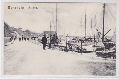88956 AK Bornholm - Alinge, Hafen mit Booten und Segelschiffen