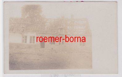 84883 Foto Ak Quartier in Beaulencourt Somme zerstörtes Haus 1. Weltkrieg