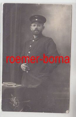 17025 Foto Ak Eisenbahner Altenburg S.-A. um 1915