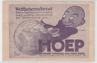 68743 Reklame Ak HOEP Hettmann´s Original Einschleif Pasta um 1920