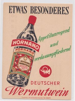 79514 Reklame Ak Etwas besonderes - Hornano, deutscher Wermutwein