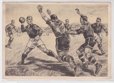 84267 Ak Hilfsfonds für den deutschen Sport 'Handball' um 1930