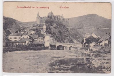 59468 Ak Grand-Duché de Luxembourg Großherzogtum Luxemburg Burg Vianden 1909
