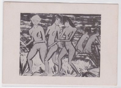 94813 Künstler AK Zeichnung von Frauen von Otto Mueller
