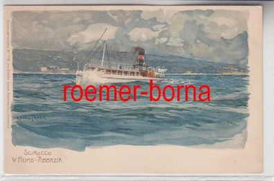 73714 Künstler Ak Scirocco b. Fiume-Abbazia um 1900